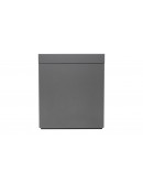 ADA WOOD CABINET 45X27X70CM METALIC SLIVER