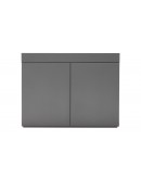 ADA WOOD CABINET 60X30X70CM METALIC SLIVER