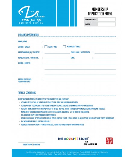 APPLICATION MEMBERSHIP FORM